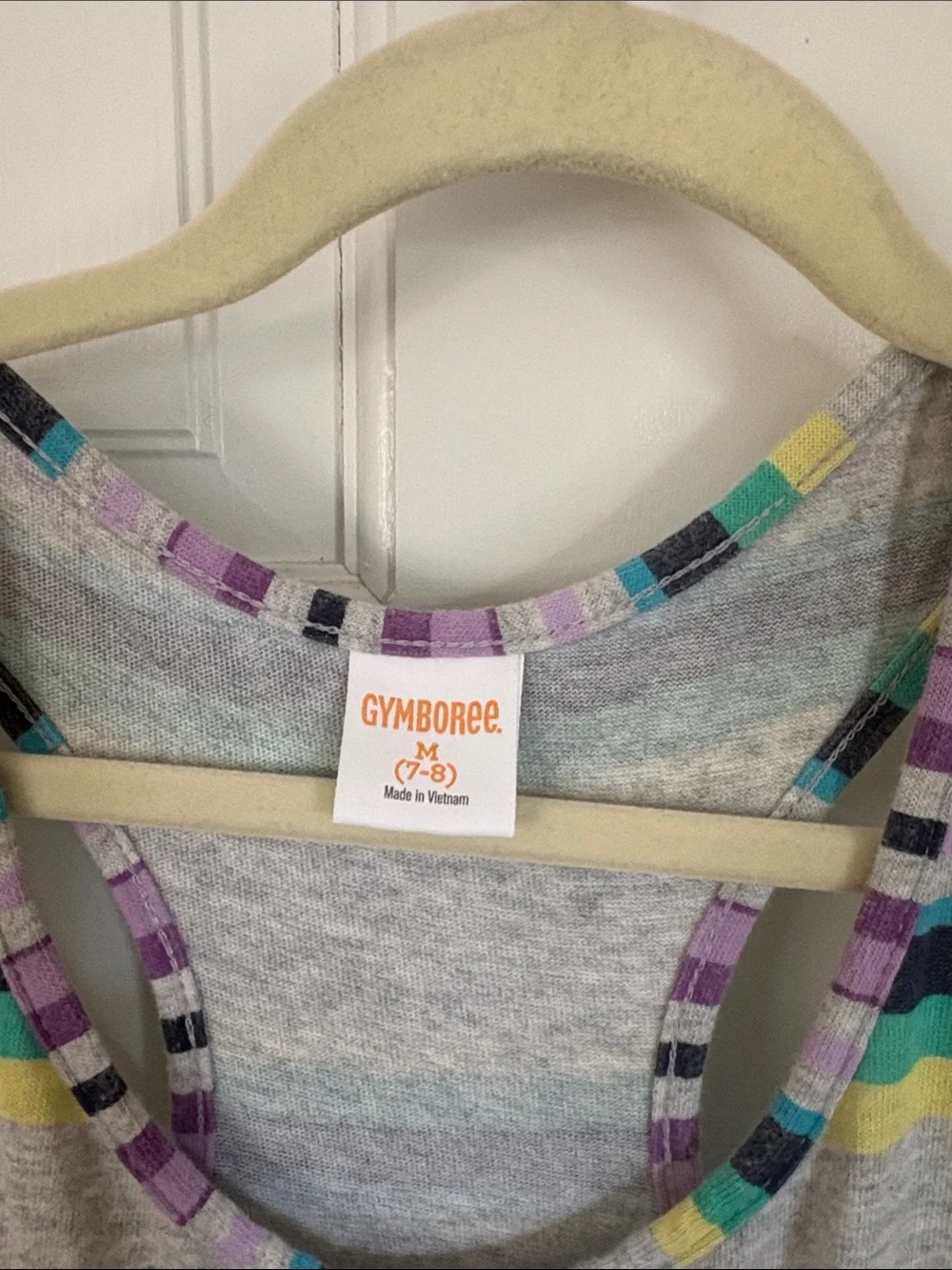 Gymboree Multicolor Striped Tank Maxi Dress - Purple, Teal, Yellow, Gray